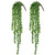 CEWOR 2pcs Artificial Succulents Hanging Plants Fake String of Pearls for Wall Home Garden Decor (24 Inches Each Length)