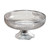 MagiDeal Fruit Bowl Round Dessert Bowl Durable Food Bowls Nordic Pedestal Fruit Bowl, Fruit Plate Decorative Bowl, for Kitchen Counter Table Decor, Amber Argent Edge
