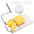 peloni Cheese-Slicer with Wire Cheese-Cutter, Stainless-Steel-Cheese-Slicer Board with 5 Replacement-Wire Cheese Cutters for Block-Cheese Metal Cheese Slicers Cutting Board for Clear Cut