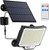 Solar Outdoor Lights Motion Sensor [3 Modes/228LED] Solar Flood Lights Dusk to Dawn, IP65 Waterproof Led Solar Security Lights with Remote for Garage, Patio, Outside, Yard, Garden (5M Cable)