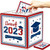 Graduation Party Decoration Red and Blue Congrats Grad Card Box with 48 PCS Advice Cards,Class of 2023 Holder Box Gift Box for College High School Graduation