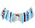 Cowboy 1st Birthday Decorations - First Rodeo One High Chair Banner, Blue First Rodeo Birthday Party Decorations for Boy, Fabric Highchair Banner, Cowboy Rodeo Birthday Party Decorations