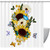 VAPOKF Shower Curtain for Bathroom Decor, Beautiful Butterfly Sunflower Waterproof Polyester Fabric Bath Curtain Set with 12 Hooks - 60x72 Inches