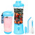 SHUNSHI Portable Blender 20 Oz, Personal Size Blender for Shakes and Smoothies with 6 Blades, Mini Small Smoothie Blender Bottles for Kitchen, Home, Travel (Blue)
