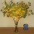 BLEUM CADE 6 Pcs Artificial Eucalyptus Stems with Lights, Tall 27" Fake Eucalyptus Bouquets, Faux Silver Dollar Eucalyptus Leaves for Vase Table Centerpieces Greenery Decor