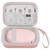 Elonbo Label Maker Case for SUPVAN E10 Mini Bluetooth Label Printer, Extra Interior Mesh Pocket Fits Label Paper Cable, Rose Gold. (CASE ONLY! Label Maker not Included)