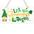 PETCEE St.Patrick's Day Decorations Sign 6"x12" Gnomes Shamrock Wreath Sign for Front Door Funny Shenanigans Begin Sign for Home Proch Saint Patrick's Day Party Spring Decorations
