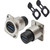 kuosbiu 2PCS USB3.0 IP67 Waterproof Connector, Zinc Alloy Housing Panel Mount Female to Female USB Bulkhead Coupler Adapter with Weatherproof Dust Cap