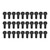 uxcell On/Off Replacement Light Turn Switch Knob Lamp Socket Extension Knobs 20mm Length Black 30Pcs