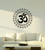 Vinyl Wall Decal Om Relaxation Zen Meditation Circle Ornament Stickers Mural Large Decor (g4265) Black