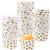 CZWESTC 50 PCS Paper Ice Cream Cups, Disposable Dessert Bowls, Sundae Cups, Frozen Dessert Yogurt Container, Gold Polka Dots Party Supplies for Hot or Cold Food ( 8-Ounces
