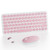 Mini Wireless Keyboard Mouse Combo - 2.4Ghz Aesthetic Quiet Keyboard and Mouse Wireless - 78 Keys Portable Ultra-Thin Keyboard for Laptop, Computer, PC, Notebook, Tablet, Windows, Mac OS