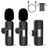 Jvcon 2 Pack Wireless Lavalier Lapel Microphone for iPhone ipad,Mini Clip-on Cordless Mic for iPhone Video Recording/Interview/YouTube/Vlog/Live Streaming/Tiktok/Content Creator