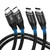 Twozoh 4K USB C Cable 100W 3.3FT 2 Pack (All-in-One), USB 3.2 Gen 2 X 2 20Gbps Data Transfer PD Fast Charging USB C 3.1 Type C Cable, 4K@60Hz Video Monitor Cord for Thunderbolt3/4/MacBook/iPad
