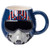 Silver Buffalo Top Gun Navy Pilot Maverick Helmet 3D Sculpted Ceramic Mug, 20 Ounces