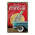 Vintage Drink Coca Cola Tin Signs, Coke Tin Sign Retro Wall Art Plaque Decoration Mural Funny Gifts for Coffee Bar Kitchen Laundry Pub Home Decor 8x12 Inches