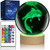 LQYHZCZQ 3D Axolotl Crystal Ball Night Light with 16 Color LED Wooden Base with Remote Control, 3.15 Inch Crystal Ball Night Light (Axolotl)