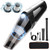 Omerra Handheld Vacuum Cordless - Portable Mini Car Vacuum Cordless Rechargeable with 8000PA Powerful Suction, Lightweight Car Hand Held Vacuum Cleaner with LED for Home, Office, Car Cleaning