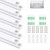 ALLmeter 10pack 3.3ft/1m U Shape LED Diffuser Aluminum Channel with White Cover End Caps and Mounting Clips,LED Strip Diffuser Channel Profile for for Width 10mm LED Strip Light Installations