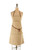 Creative Co-Op Khaki Cotton Canvas Apron with Pockets & Leather Ties Entertaining Textiles, Medium, Brown