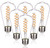 Austin Coast ST19/ST58 Vintage LED Edison Bulb,4.5W Warm White 2700K,Flexible Spiral LED Filament Light Bulb,450Lm Dimmable 4.5W Equivalent to 45W, E26 Base,Clear Glass (4.5W-2700K-6 Pack)