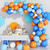 FEYG Balloon Garland Arch Kit, Blue Orange White Balloon Arch Kit Balloon Garland , Latex Balloons Party Balloons for Boys Girls Birthday Decoration Wedding Baby Shower Decoration Party Supplies