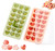 2 Pack Heart-Shaped Ice Cube Trays - 42 Holes Silicone Heart Ice Cube Tray with Lid, BPA Free and Dishwasher Safe, Mini Heart Shape Ice Cube Mold, Easy to Remove (Pink + Green)