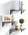 AMADA HOMEFURNISHING Floating Shelves, Wall Shelves for Bedroom, Living Room, Bathroom, Kitchen, Storage Shelves Set of 3