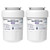 Amazon Basics Replacement GE MWF Refrigerator Water Filter Cartridge - Pack of 2, Premium Filtration