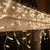 70 M5 LED Warm White Icicle Lights, 7' on White Wire, Warm White Christmas Lights Outdoor Wedding Lights Party Home Bedroom Icicle Lights LED (M5 Lights, Warm White)