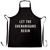 Novelty Chef's Apron Let The Shenanigans Begin Slogan Prank Party Squad Joke Black One Size