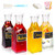 CUCUMI 4pcs 50oz Glass Carafe with Lids, 1.5 Liter Glass Water Pitcher Juice Containers Beverage Jugs for Mimosa Bar, Iced Tea, Cold Beverage