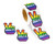 Gay Pride Rainbow Stickers on a Roll - Hand Shaped (250 Stickers) - Support LGBT Causes