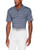 adidas Golf Men's Ultimate 2-Color Stripe Polo, Large, Collegiate Navy/White