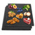 CertBuy 3 Pack Square Slate Cheese Board 12 x 12 Inch, Cheese Platter Slate Board with Natural Edge for Kitchen Dining Party, Black Stone Plates for Cake Fruit Meat Appetizers Dried Fruits Display