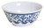 Galleyware Blue Coral Melamine Non-Skid Soup/Cereal Bowls, Set Of 6