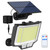 Solar Motion Lights Outdoor, [200 LED/1 Pack/3 Modes] Separate Panel Solar Powered Flood Security Lights with Remote, 16.4Ft Cable, IP65 Waterproof Wall Lights for Garden Garage Yard Backyard Patio