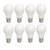 Sylvania Home Lighting 40175 Sylvania Dimmable Led Light Bulb, 9 W, 120 V, 800 Lumens, 5000 K, CRI 80, 2.375 in Dia X 4.19 in L, 8 Pack (5000k, 8 Pack)