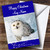 Owl Blue Christmas Holiday Greetings Greetings Card Personalized
