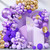 148 Pieces Purple Balloons Garland Arch Kit Light Pastel Purple Balloons Lavender Balloons Gold Dark Purple Balloons Confetti Latex Metallic Balloons for Baby Shower Wedding Birthday Party