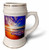 3dRose Calm Morning Sunrise Blue Beach Infused With An Image Of... - 22oz Stein Mug (stn-365013-1)
