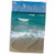 3D Rose Miami Beach Sand Sandy Wave Ocean Water Summer Holiday Vacation Tropical Blue Tranquility Serenity Towel, 15" x 22", Multicolor