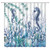 HYKHYK Nautical Coastal Shower Curtain Seahorse Starfish Coral Seashell Blue Ocean Beach Underwater Marine Life Home Decor Fabric Bathroom Curtain Set with Hooks(70" WX70 H)