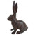 Cast Iron Sitting Bunny Rabbit Garden Statue Patio Yard Large Doorstop