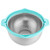 POPGRADE 2 in 1 Stainless Steel Colander Bowl Set, Detachable Rice Washer Strainer Set, Rice Washing Bowl and Strainer for Fruit, Pasta, Small Rice Cleaner Strainer Bowl, Blue
