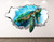 Turtle Wall Decal Art Decor 3D Smashed Sea Animal Sticker Poster Kids Room Mural Custom Gift BL2454 (30"W x 18"H)