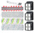 2554A Brush Roller & Filter Replacement Set Compatible with Bissell CrossWave Cordless Max 2554A,2590,2593, and 2596 All in One Wet-Dry Vacuum Cleaner
