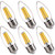 FLSNT 100W Equivalent LED Candelabra Bulbs, 800LM Dimmable LED Chandelier Light Bulbs, 2700K Soft White, E26 Base, 6 Pack