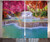 Ambesonne Waterfall Curtains, Rain Forest in Vietnam Laos South Orange Trees Side of River Image Print, Living Room Bedroom Window Drapes 2 Panel Set, 108" X 84", Pink
