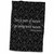 3dRose Chic Black and White Zebra Print Towel, 15" x 22"